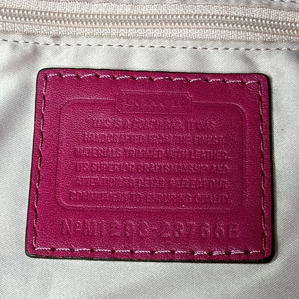 COACH Peyton Signature Sateen Turnlock Snakeprint Hobo